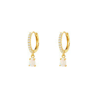wholesale S925 Sterling Silver-E4454-Gold