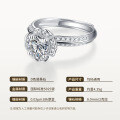 925 Sterling Silver Moissanite Bridal Bouquet Ring, Fashion Luxury Jewelry-0-5