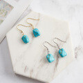 wholesale S925 Sterling Silver Cloud-pattern Earrings with High-Quality Turquoise Pendant, Direct from Manufacturer-0-2