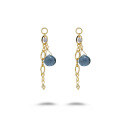 wholesale Sterling Silver Japanese Style Same Blue Quartz Drop Earrings Retro Luxury High-End Wholesale-0-4