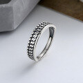 wholesale S925 Sterling Silver Multi-Layer Geometric Ring, Exquisite, Fashionable, Elegant, Versatile, Ins Trendy Minimalist Style Index Finger Ring-0-0
