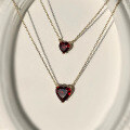 wholesale S925 sterling silver full-body fashionable and elegant minimalist luxury heart-shaped necklace for women-0-0