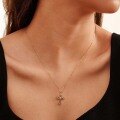 wholesale [925 Sterling Silver] Cloud Traction New Style Celtic Knot Necklace Wholesale, Sterling Silver Chain with Silver Cross Pendant Necklace-0-2
