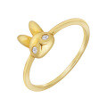 wholesale S925 Sterling Silver Japanese 3D Cute Style Bunny Ring, Spring New Collection from Dunli Jewelry Wholesale-0-5