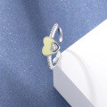 wholesale S925 Silver Korean Minimalist Creative Ring Tail Ring Drip Glaze Ring Fashion Student Jewelry Wholesale-0-3