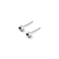 wholesale S925 Silver Mini Small Matte Bead Stud Earrings Cartilage Earrings for Men and Women Factory Wholesale E0107-0-4