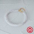 wholesale S925 Sterling Silver Baroque Design Imitation Pearl Bracelet, High-End Luxury Ins Style-0-2