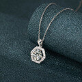 Cross-Border 925 Sterling Silver Full Windmill Moissanite Necklace-0-0