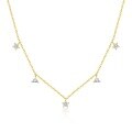 wholesale S925 Sterling Silver Star Necklace With Zircon, Women's Light Luxury Fashion Pendant-0-2