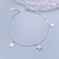 wholesale S925 Sterling Silver Diamond Star Bracelet, Minimalist Niche High-End Jewelry for Girlfriend or Bestie's Birthday Gift-0-0