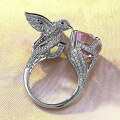 wholesale S925 Silver New 12*14 Imported High-Carbon Diamond Powder Diamond Ring for Women,-0-1