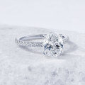 S925 Silver Oval Moissanite Fashion Ring Women, Clearance Sale with Free Shipping-0-2