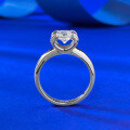 wholesale S925 silver new jewelry classic one-carat bull head four-prong ring, a hot-selling item for cross-border AliExpress in Europe and America-0-2