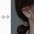 wholesale S925 Sterling Silver Minimalist Mini Diamond Stud Earrings for Women, Small Niche Design High-End Single Diamond Earrings Wholesale E1139-0-1