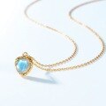 wholesale S925 Sterling Silver New Japanese Light Luxury Fashion Popular Labradorite Pendant Necklace Choker Wholesale from Manufacturer-0-4