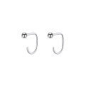 wholesale 925 Sterling Silver Bean Stud Earrings For Women-0-0