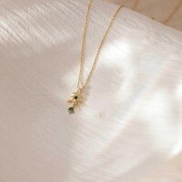 wholesale S925 sterling silver minimalist Christmas pendant necklace, stylish and versatile for daily wear, perfect as a unique gift for women-BX0461-Gold>925 Silver