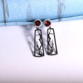 wholesale S925 Sterling Silver Designer Natural Amethyst Earrings, Winter Plum Blossom Colored Gemstone Ear Drops-0-2