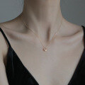 wholesale S925 Silver Fresh and Sweet Ins Style Niche Design Minimalist Hollow Circle Necklace Y01798-0-0