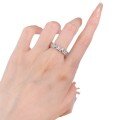 wholesale S925 Sterling Silver Cross-Border Bestseller Irregular Full Diamond Ring for Women, Trendy Ins Style Band-0-4