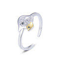 wholesale S925 silver open ring, women's fashion trendy wholesale Korean-style minimalist creative ring-0-4