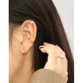 wholesale S925 Sterling Silver EA558 Korean Minimalist Versatile X-shaped Interwoven Ear Clips for Women-0-3