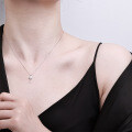 925 Sterling Silver Twilight Star Key Pendant Necklace-0-2
