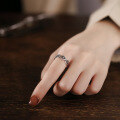 wholesale S925 Sterling Silver Retro Vintage Creative Star-shaped Ring Ultra-cool Minimalist Hip-hop Punk Index Finger Ring for Women-0-3