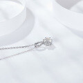 wholesale 18k gold-plated 925 silver jewelry, Moissanite necklace classic six-prong wholesale-0-2