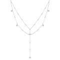 wholesale 925 Sterling Silver Double Layer Stacking Necklace Octagram Star Ins Style Niche Luxury High-End Zircon Pendant Long Chain-0-4