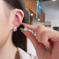 wholesale S925 Sterling Silver Geometric Creative Twist Design Earrings, Trendy and Versatile Ins Style Ear Clasps-0-3