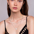 S925 Sterling Silver Butterfly Moissanite Layering Necklace-0-1