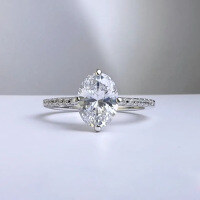 wholesale S925 Sterling Silver 6*8 Oval Ring for Women, Ins Style, Daily Minimalist and Versatile, Cross-Border European and American Design by Zhuozhifan Jewelry-R953 White Diamond Ring Size 5