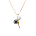 wholesale S925 Sterling Silver Pearl Pendant for Women, Korean Style Minimalist Niche Design High-End Silver Pendant Necklace, Drop Shipping Available-0-4