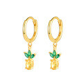 wholesale 925 Sterling Silver Mini Tropical Fruit Ear Clasps, Fashionable Minimalist Creative INS Style Small and Exquisite Cute Earrings-0-4