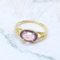 wholesale New Style S925 Silver Vintage Versatile Branch Ring with Natural Amethyst Stone for Women Wholesale-0-0