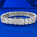 wholesale 925 Silver Mù Jǐng Jewelry New Luxury Full Diamond Bracelet Couple Edition Extravagant Full Diamond Niche Design European and American Style-0-2