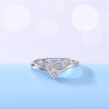 wholesale S925 Silver Korean Fashion New Style Jewelry Zircon Couple Ring for Women Adjustable Open Ring-0-2