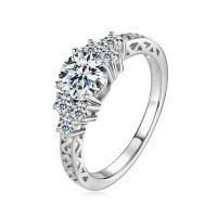 S925 Sterling Silver Geometric Square Wedding Ring for Women, Ins Style Clearance with Free Shipping.-Style Z [Clearance Sale with Free Shipping]  US Size 8