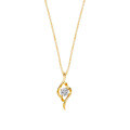 Sterling Silver Moissanite Necklace, Minimalist Fashion, Delicate Pendant-0-3