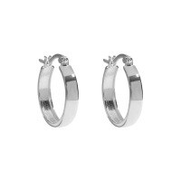 wholesale S925 Sterling Silver HEH1529 Korean Style Minimalist Earring Hoops, Elegant and High-End Small and Large Circle Earrings for Women-Small model/20mm 925 silver