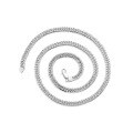 wholesale S925 Sterling Silver European and American Style Cuban Link Chopard Necklace Punk Men's Whip Chain Trendy Accessory Wholesale-0-4
