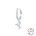wholesale S925 Sterling Silver Single 26-Letter Alphabet Ear Hoop,INS-0-28