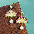wholesale [925 Sterling Silver] Summer high-end sense new Chinese style gluttonous pattern earrings,。-0-1