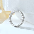 wholesale 925 Sterling Silver Wide Hollow-out T Letter Ring Women Small Design Zircon Wedding Ring-0-2