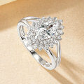 Metal Diamond Ring Flash Elegance Niche Design Cross-Border Wholesale-0-6