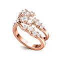 S925 Adjustable Stackable Moissanite Birthday Couple Ring-0-6