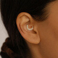 wholesale 925 Sterling Silver INS Minimalist Ear Cuff, Helix Earring, Nose Ring for Women-0-3