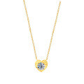 S925 Silver Plated 1-Carat Round Moissanite Vintage Style Pendant Necklace-0-3