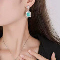 wholesale S925 Silver New European and American Style Paraiba Color Earrings Ear Drops with Micro-Set Ear Accessories by Zhuozhifan Jewelry-0-1